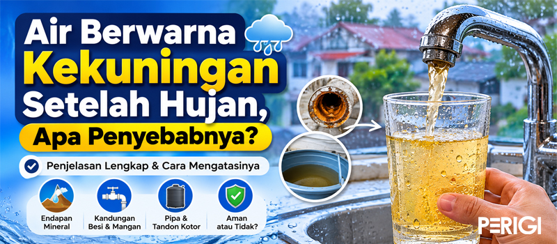 Air Berwarna Kekuningan Setelah Hujan