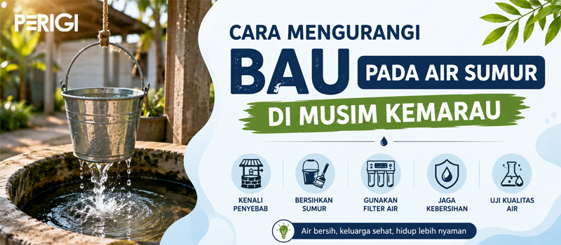 Cara Mengurangi Bau pada Air Sumur di Musim Kemarau, Ini Penyebab dan Solusinya
